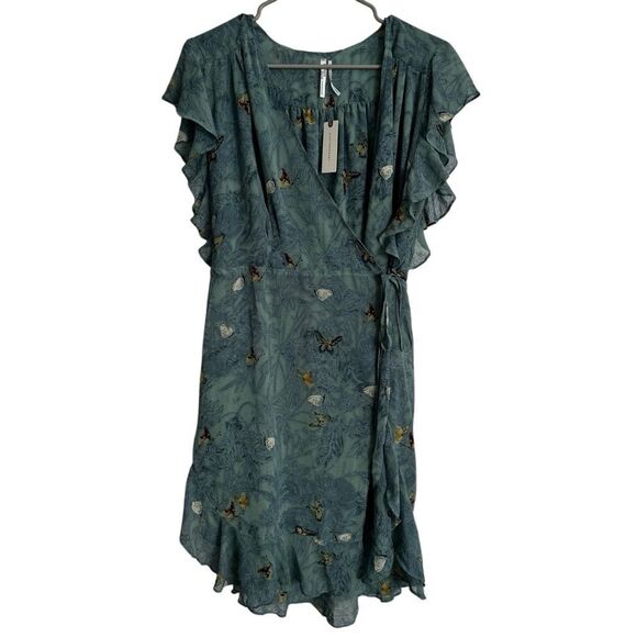 **BNWT Anthropologie Osuna feather Tunic maxi top L - Picture 2 of 10